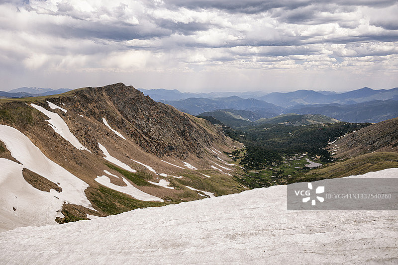 科罗拉多州詹姆斯峰荒野的苔原景观图片素材
