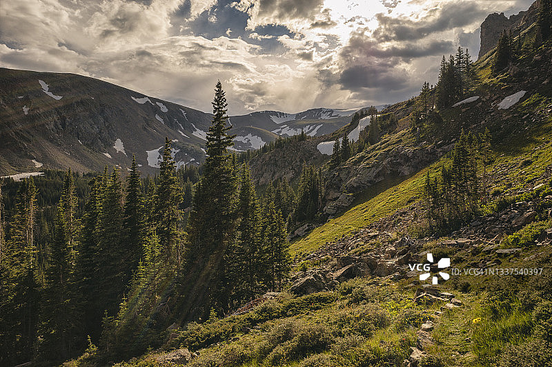 科罗拉多州詹姆斯峰荒野森林景观图片素材
