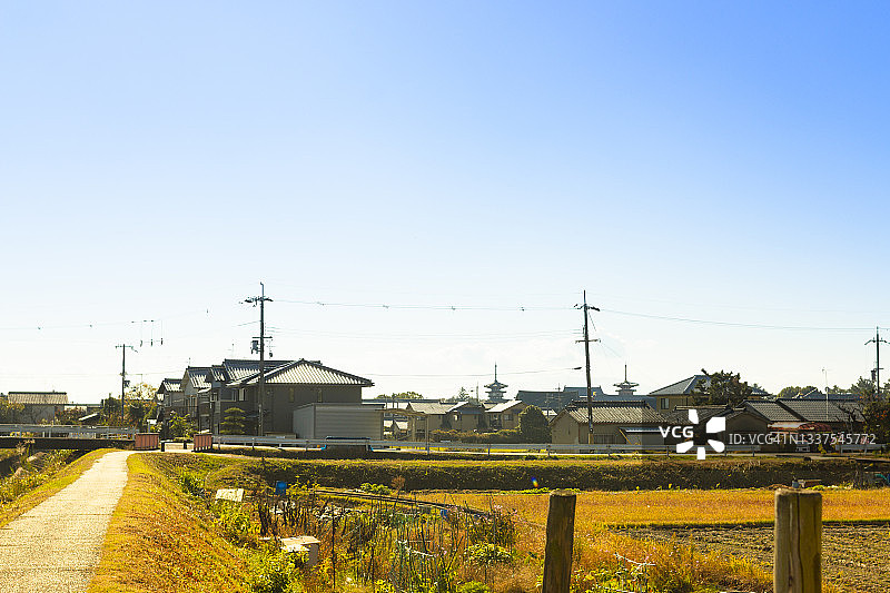 奈良西之京乡村风光图片素材