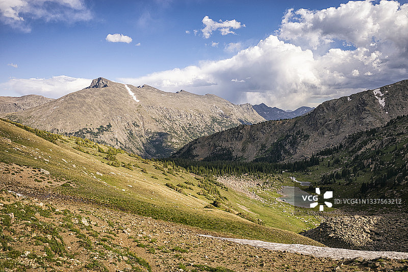 科罗拉多州圣十字荒野的山地景观图片素材