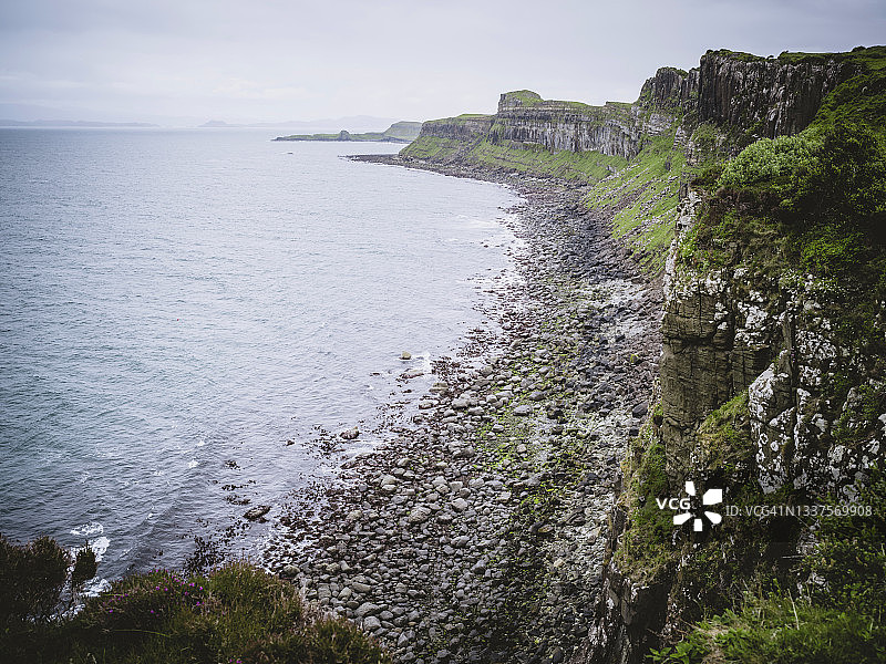 英国苏格兰斯凯岛裙岩悬崖图片素材