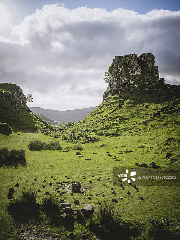 苏格兰斯凯岛仙女峡谷图片素材