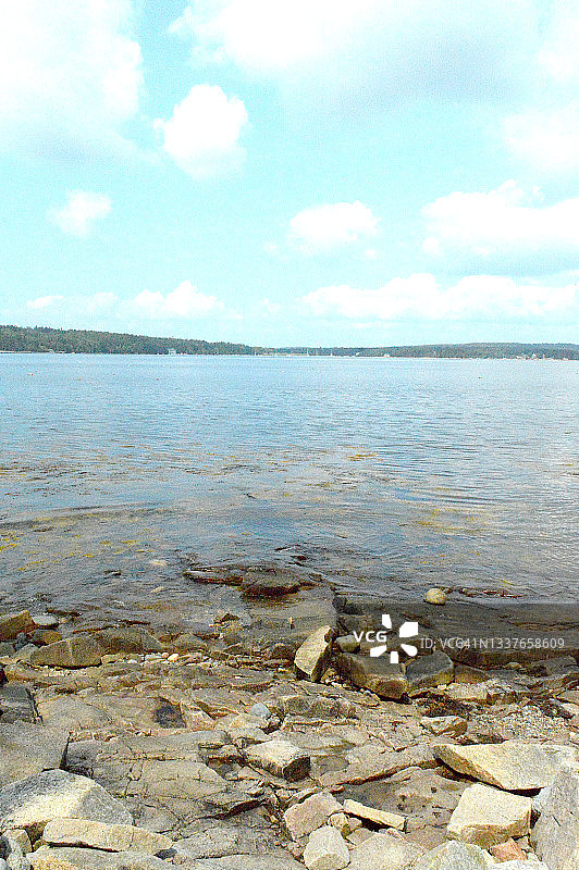 缅因州阿卡迪亚国家公园的斯库迪克半岛图片素材