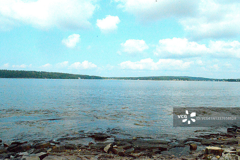 缅因州阿卡迪亚国家公园的斯库迪克半岛图片素材