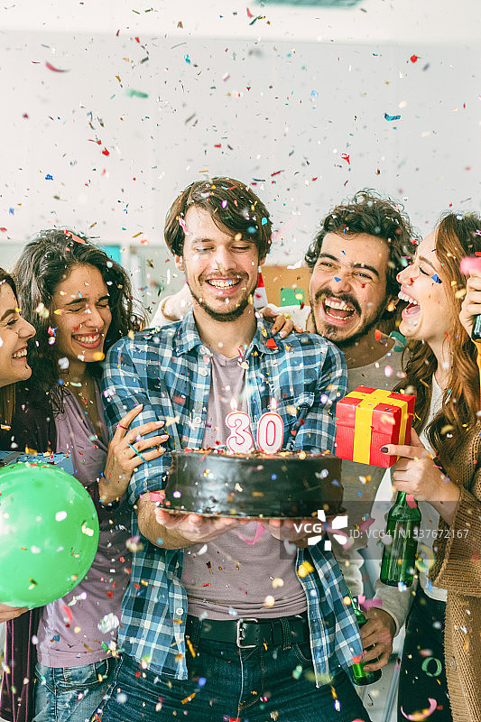 办公室生日派对图片素材