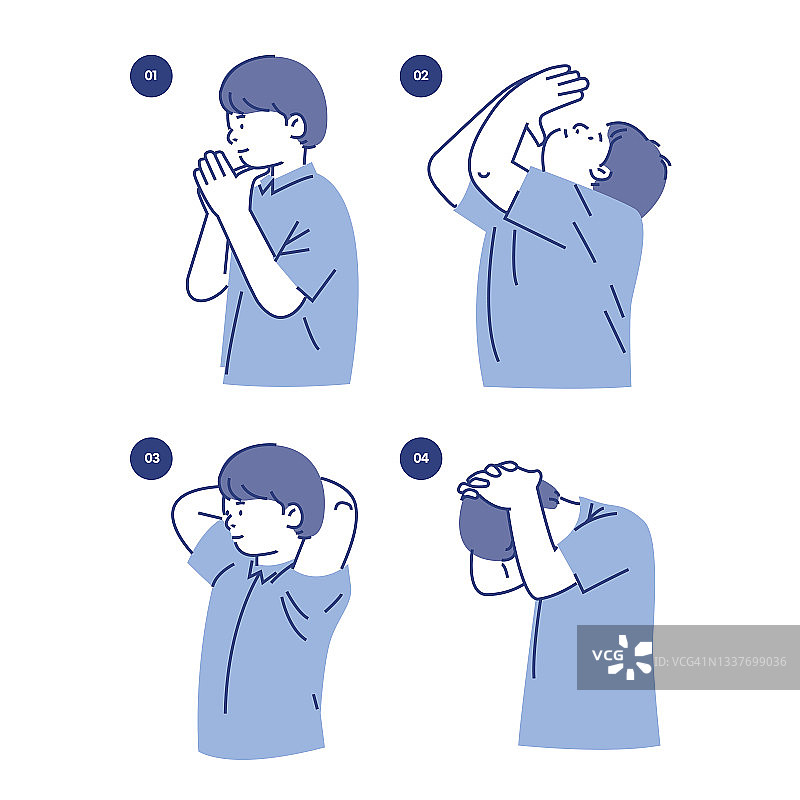 颈部伸展图片素材