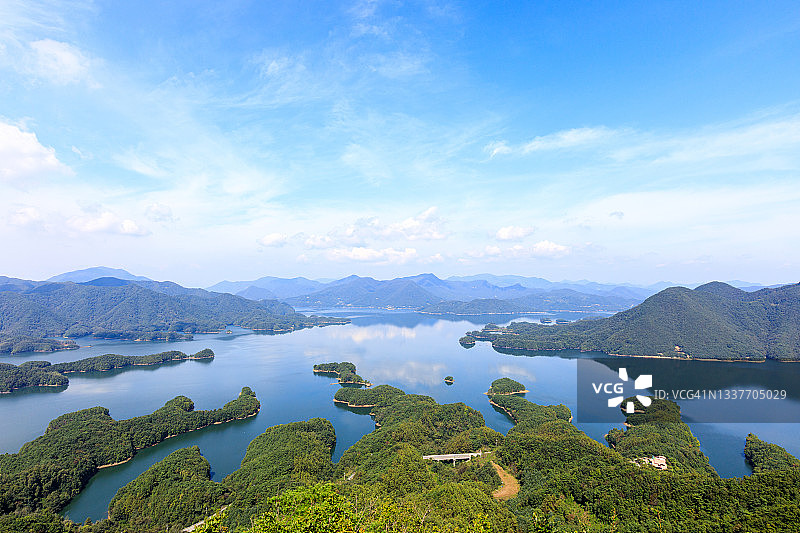 中国韩国忠州湖鳄鱼岛图片素材