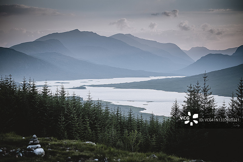 英国苏格兰高地的格兰加里图片素材