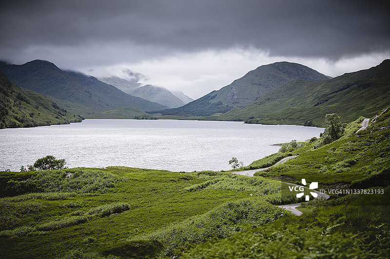 洛克阿凯格湖，苏格兰高地，英国图片素材