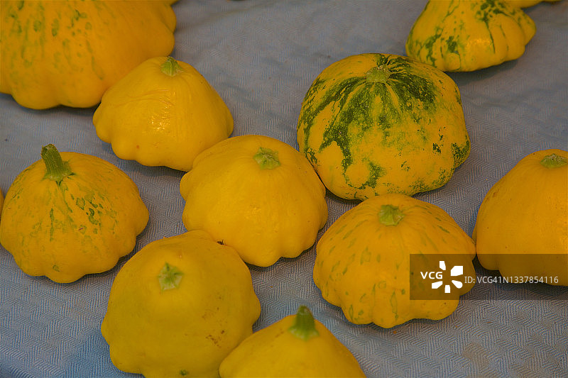 待售的盘状南瓜图片素材