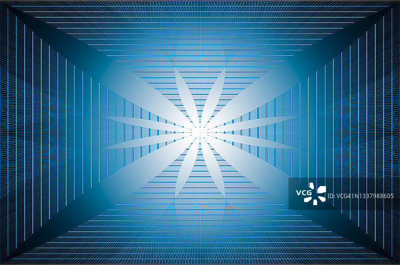 发光蓝色花朵图案背景插画图片素材