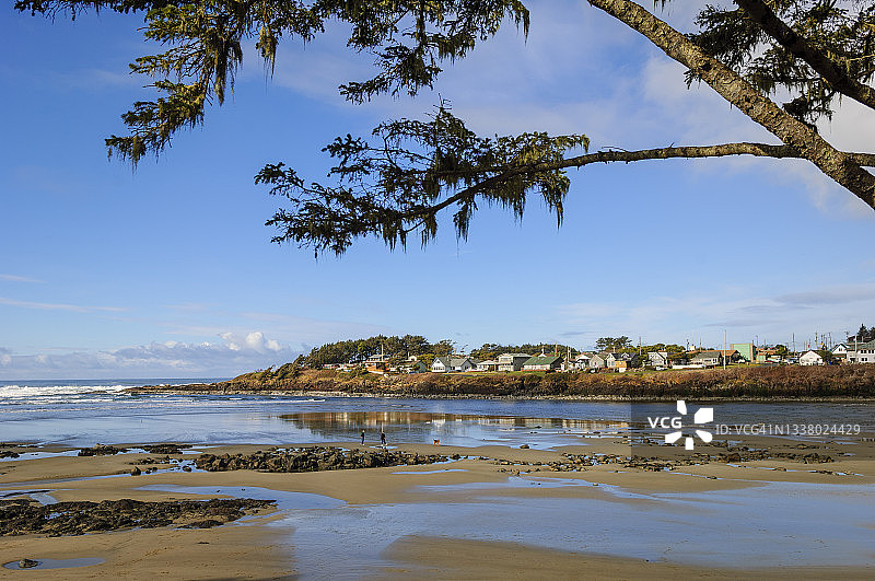 俄勒冈州中部海岸的亚查茨图片素材