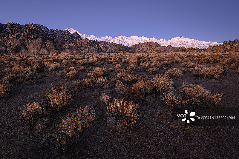 加利福尼亚州阿拉巴马山和内华达山脉图片素材