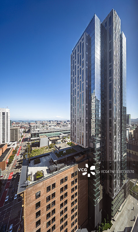 旧金山的现代高层公寓图片素材