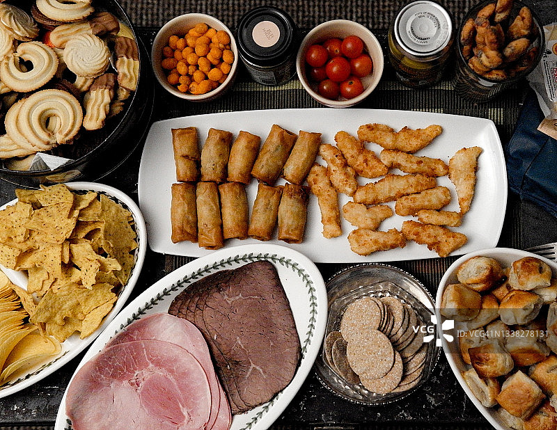 圣诞/新年派对美食图片素材