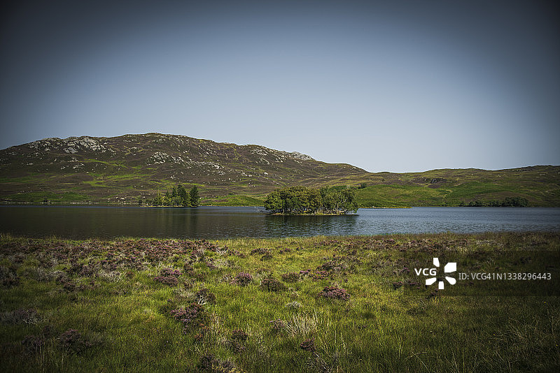 塔夫湖，苏格兰高地图片素材
