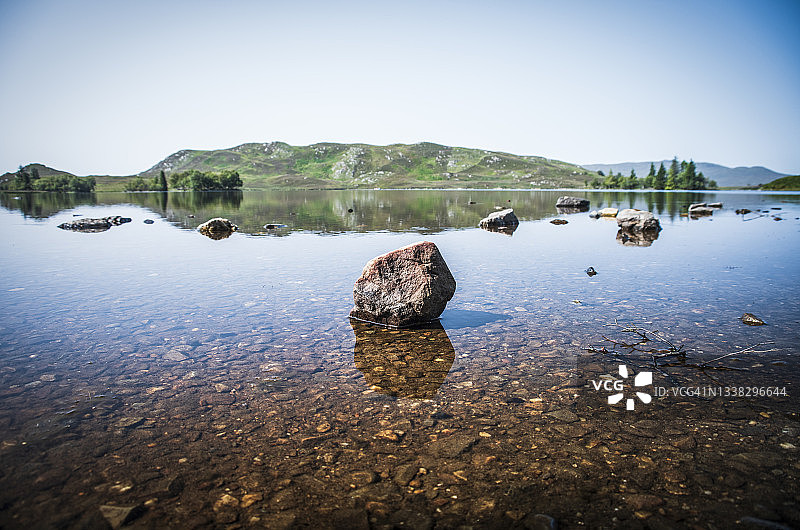 塔夫湖，苏格兰高地图片素材