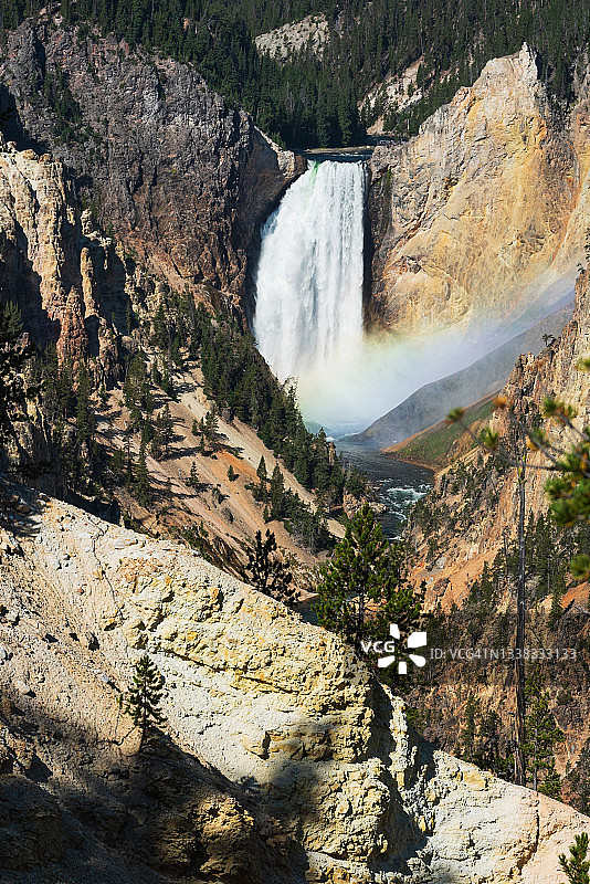 黄石公园的大峡谷图片素材