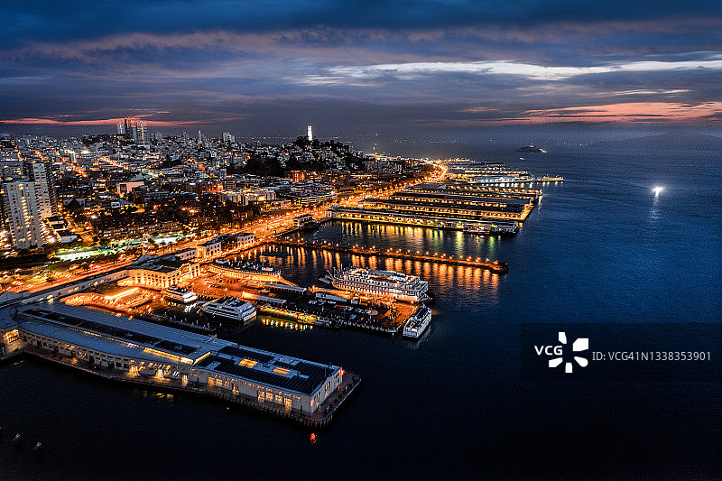 旧金山夜景图片素材