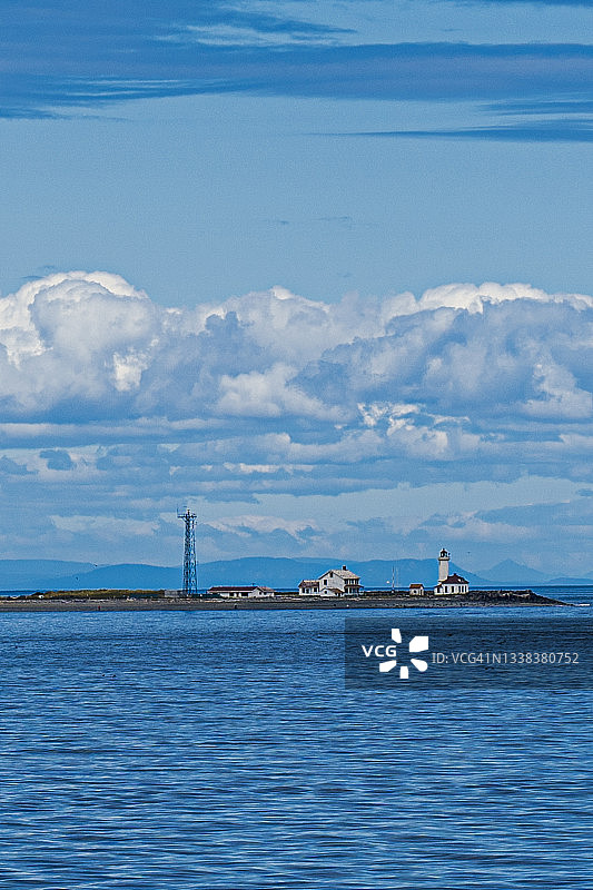 华盛顿州汤森港的灯塔图片素材