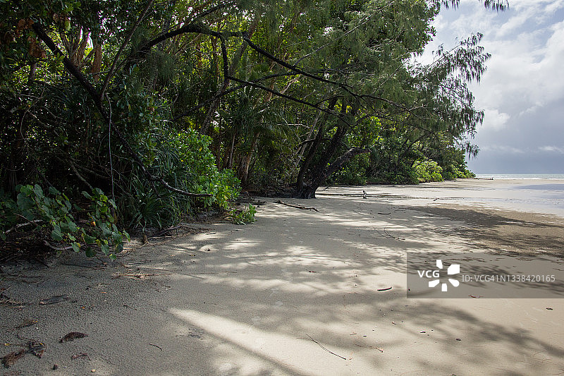 凯恩斯丹特里雨林国家公园的桑顿海滩图片素材