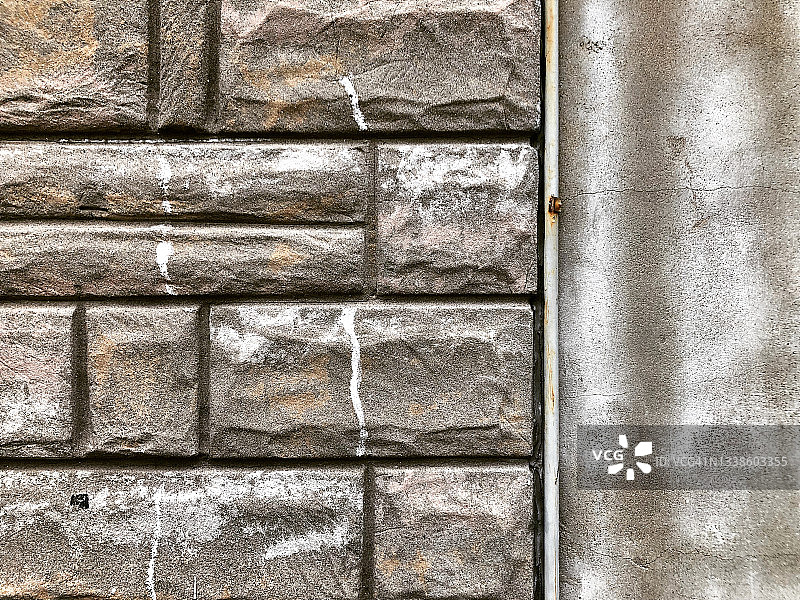 灰色砖和水泥墙图片素材