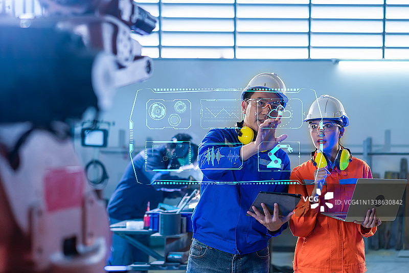 科技机器人多功能科技程序概念图片素材