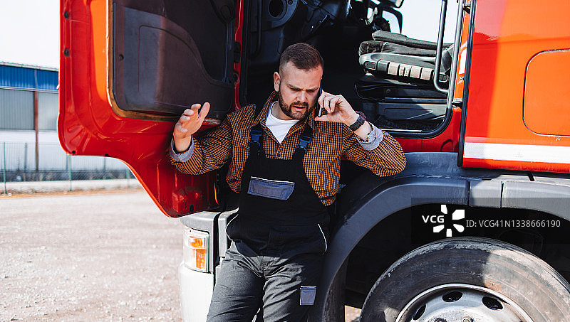 卡车司机图片素材