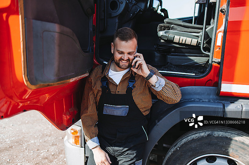 卡车司机图片素材