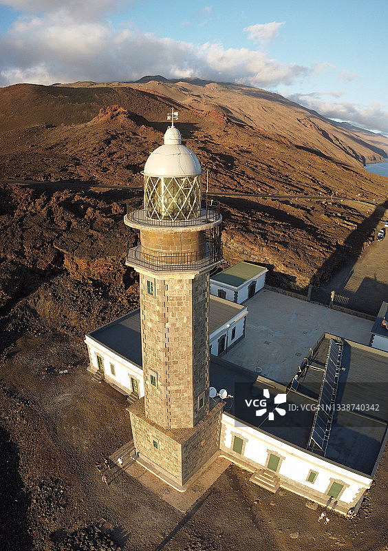 奥奇利亚灯塔塔楼的拼接图像图片素材