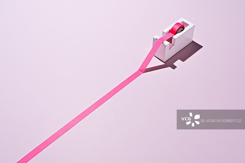 带长胶带的胶带分配器图片素材