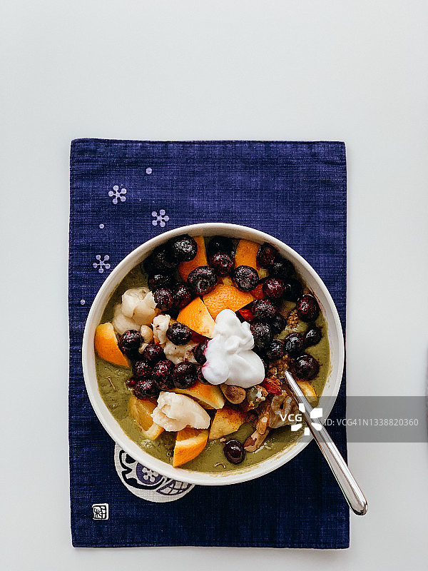 纯素绿色冰沙图片素材