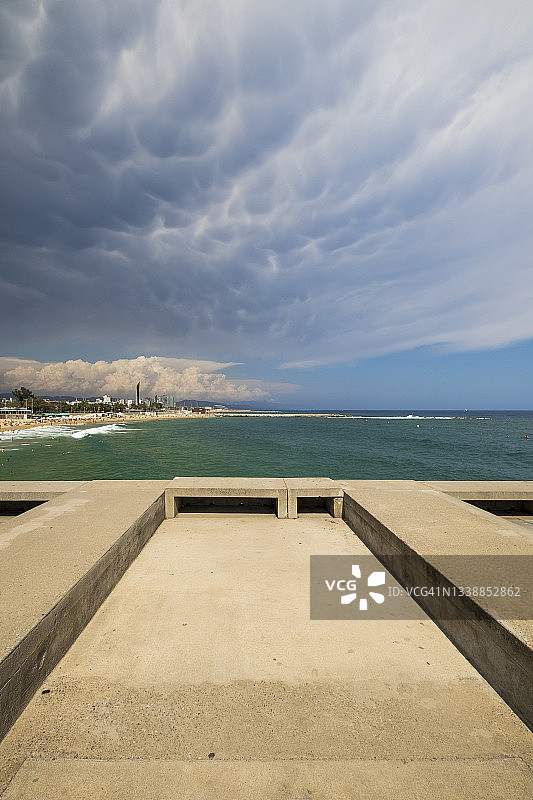 巴塞罗那海滩图片素材