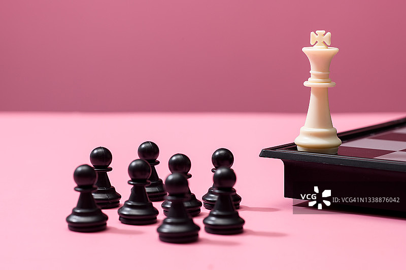 国际象棋领导力概念图片素材