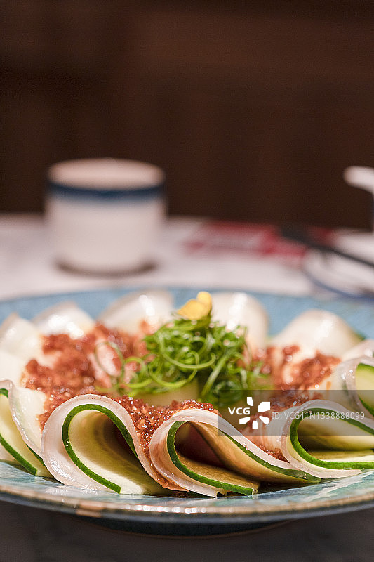 四川蒜泥白肉图片素材