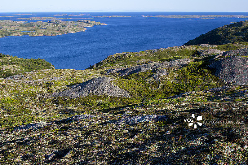 魁北克老堡湾奶奶山步道风光图片素材