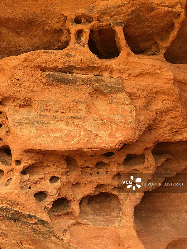 费伊峡谷砂岩地层细节图片素材