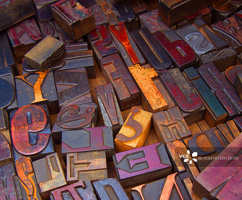 木制印刷模块图片素材