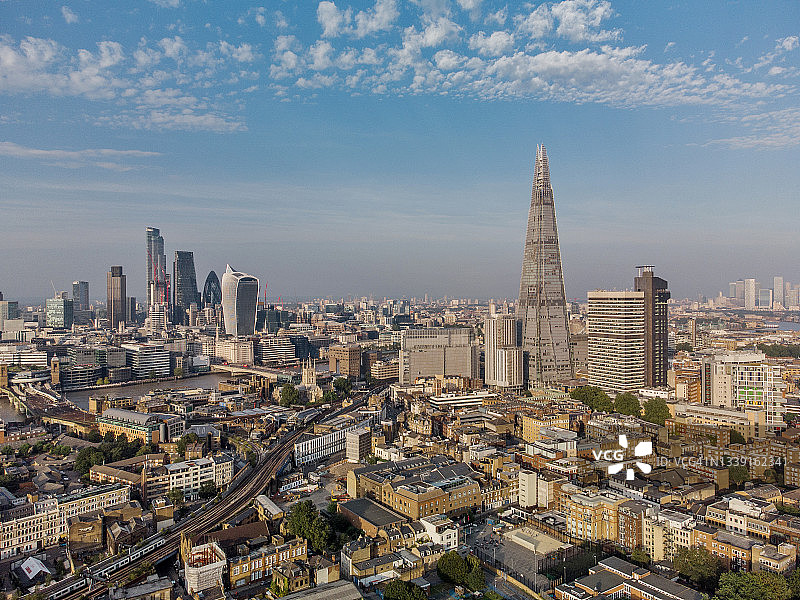 伦敦和南华克的天际线图片素材