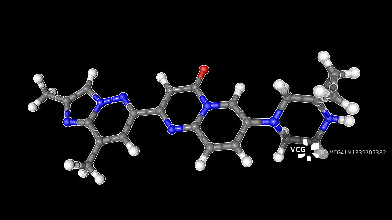 利司扑兰药物分子插图图片素材