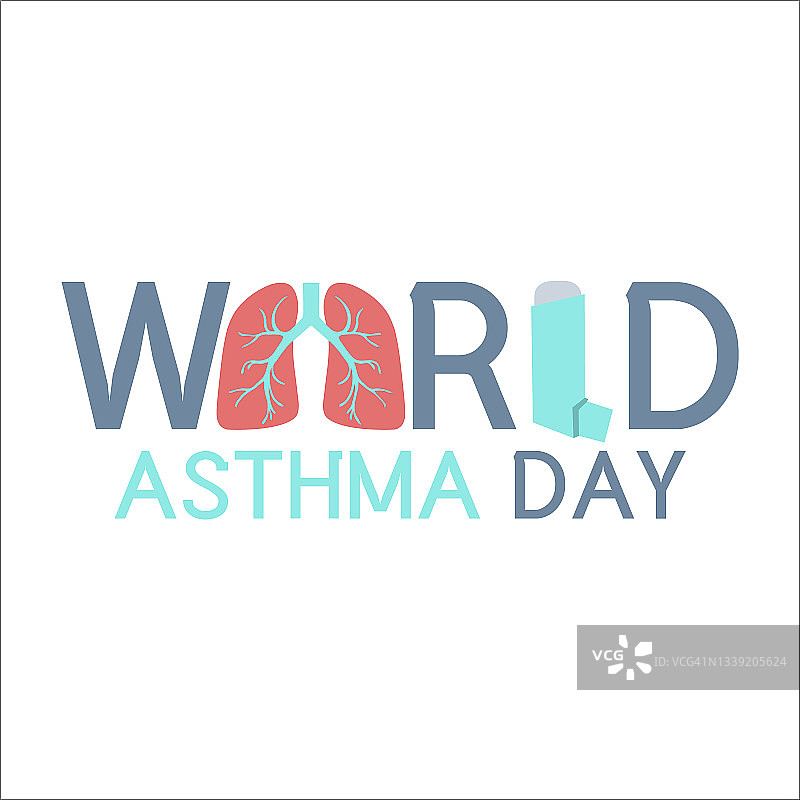 哮喘概念插图图片素材