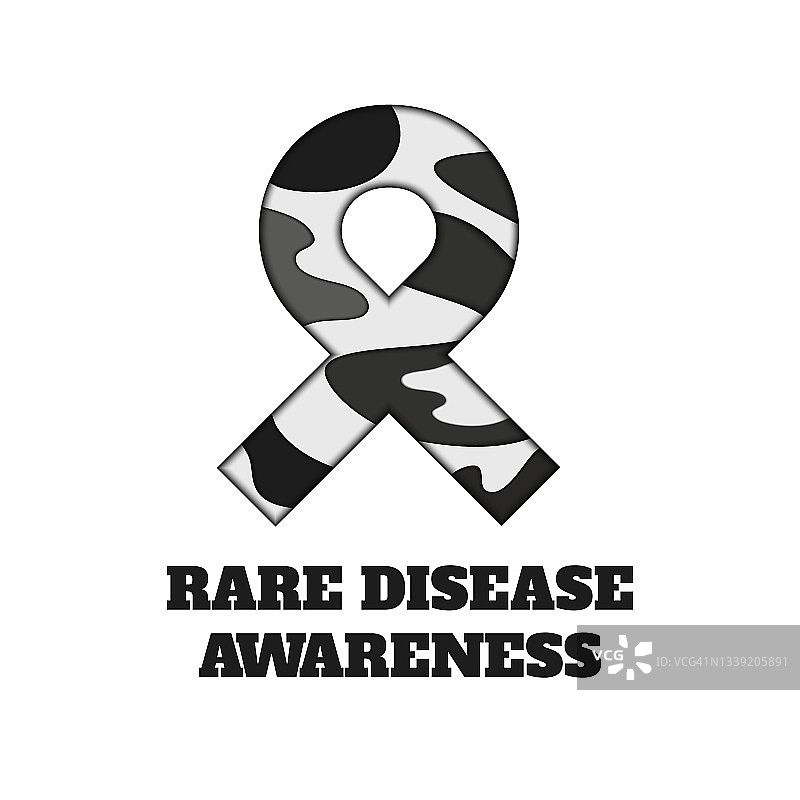 罕见疾病丝带概念图图片素材