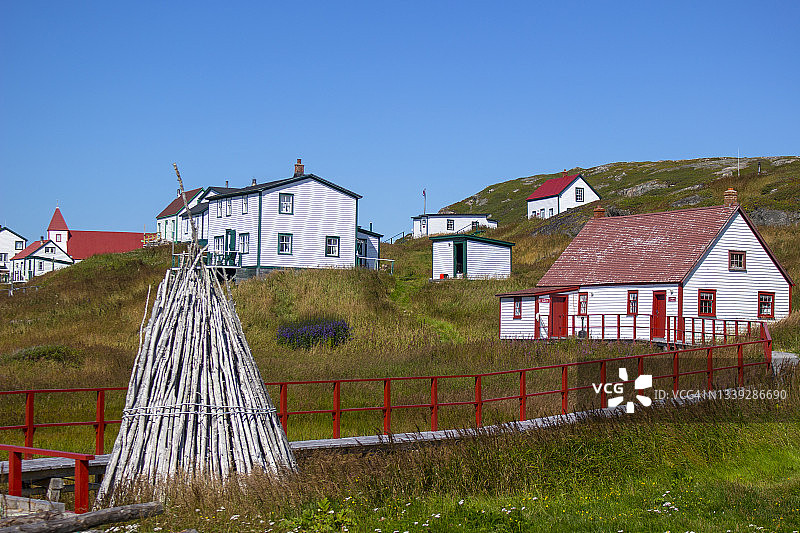加拿大拉布拉多地区的巴特尔港图片素材
