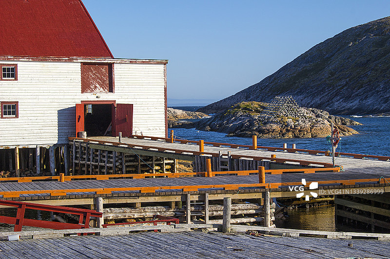 加拿大拉布拉多地区的巴特尔港图片素材