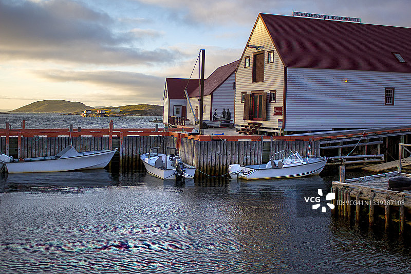 加拿大拉布拉多地区的巴特尔港图片素材