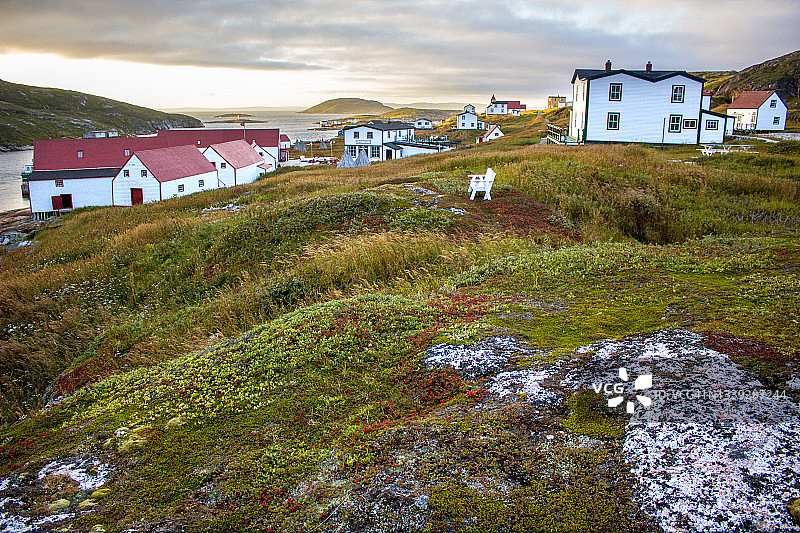 加拿大拉布拉多地区的巴特尔港图片素材