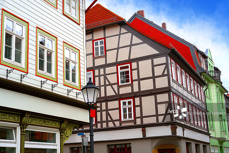 哈茨德国萨克森州的韦尼格罗德外墙图片素材