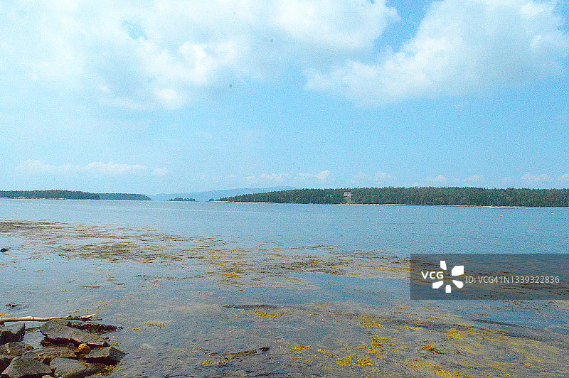 缅因州阿卡迪亚国家公园的斯库迪克半岛图片素材