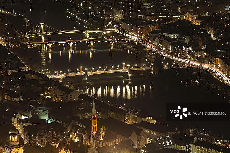 德国黑森州美因河畔法兰克福主塔视野图片素材