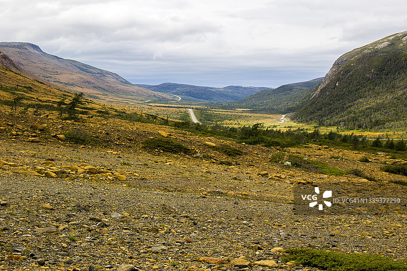 桌状地，格罗斯莫讷国家公园，纽芬兰，加拿大图片素材